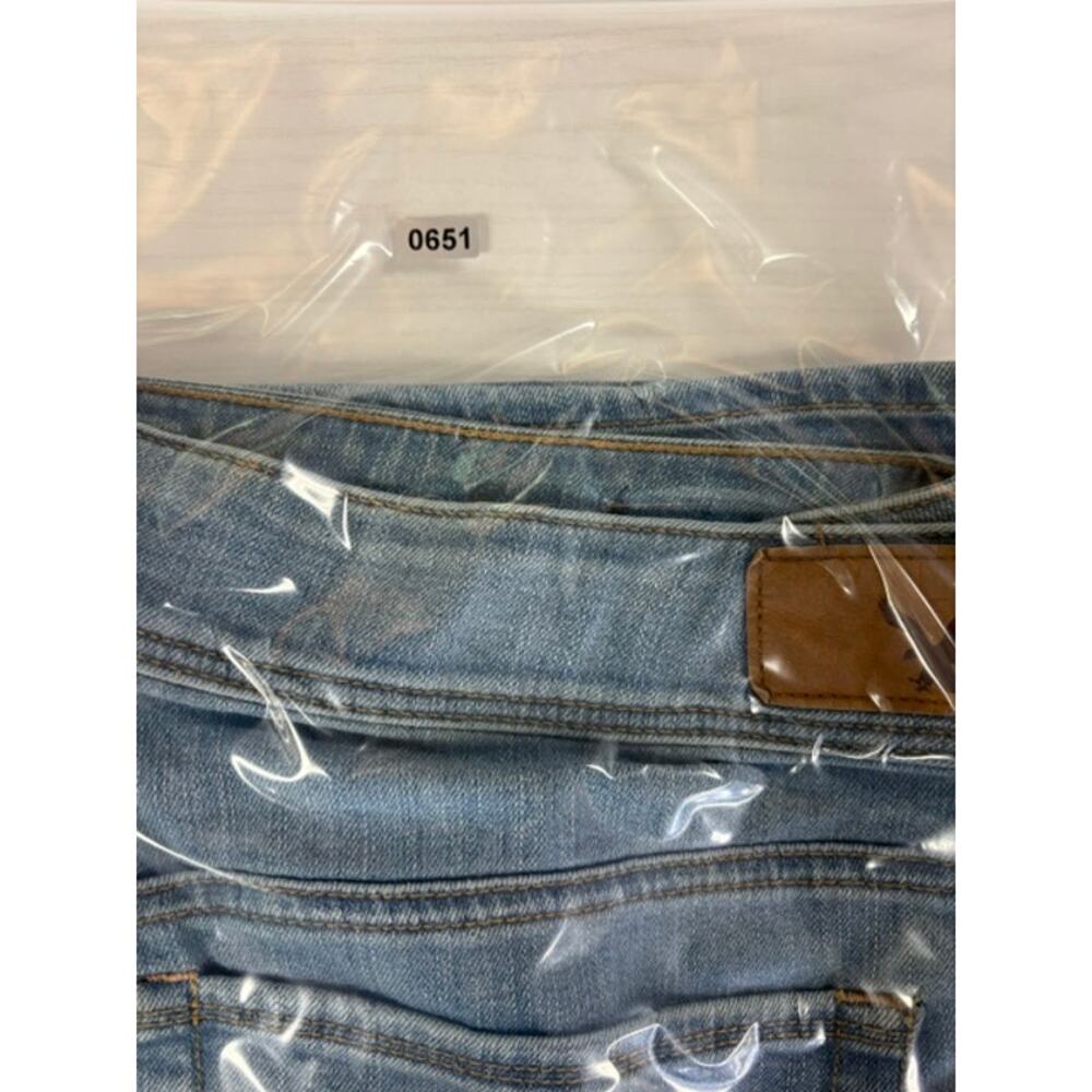 American Eagle Kick Boot Jeans Size 16 Short Blue Light Wash Stretch Denim - Picture 11 of 11